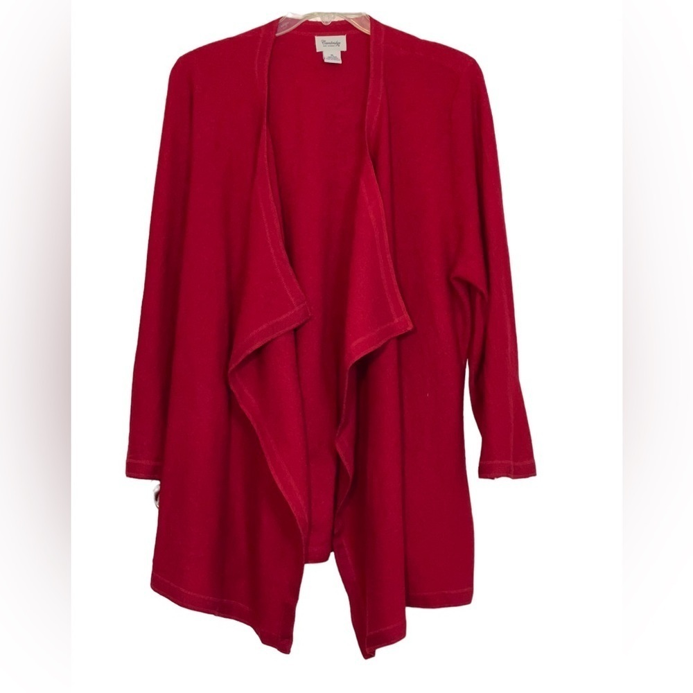 NWT Cambridge Dry Goods Wool draped open cardigan. Size XL New old stock